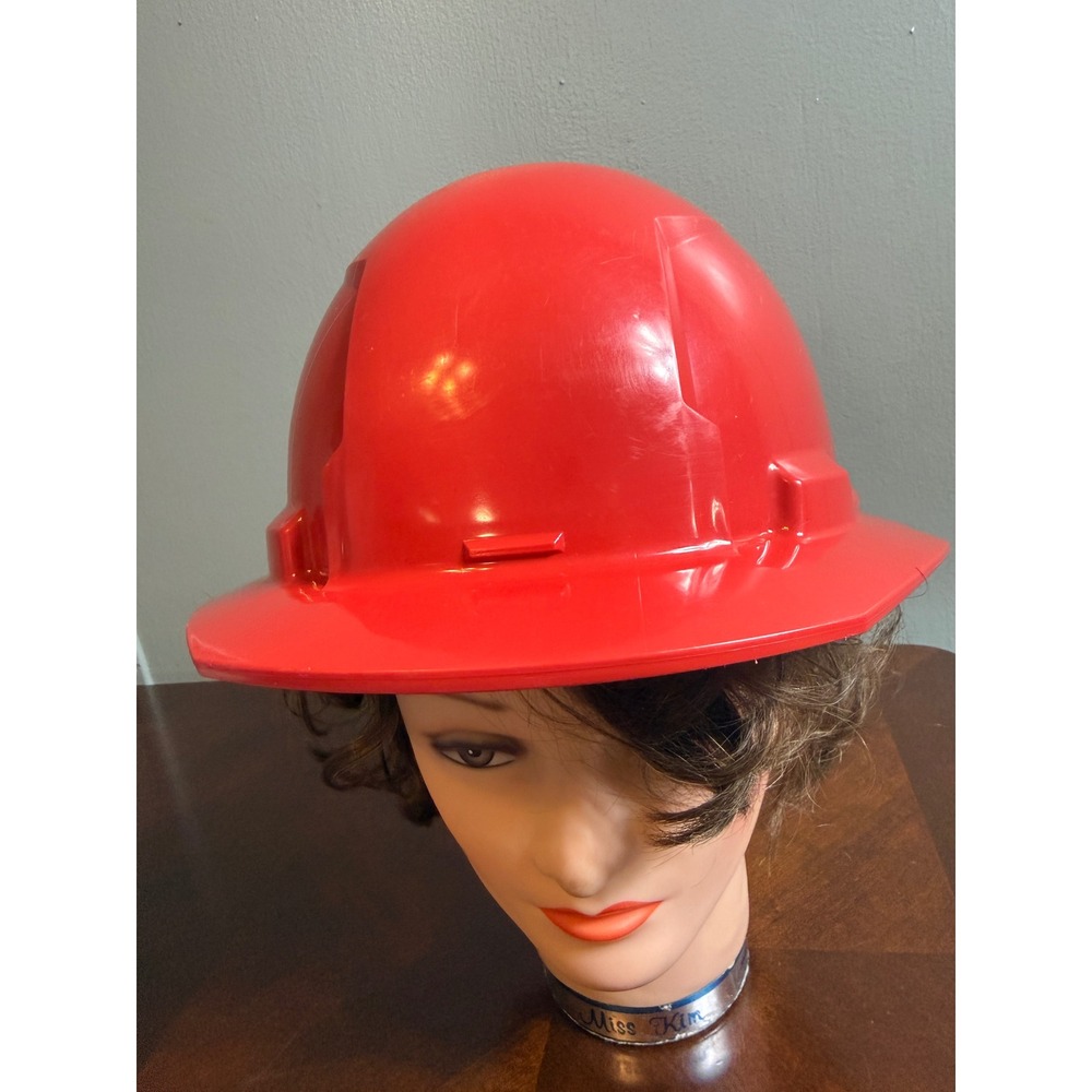 Milwaukee BOLT Red Full Brim Hard Hat ‎ 1 Class E Ratchet Suspension 50-73-1134